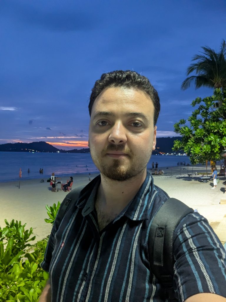 Liamine Hermouche Semantic SEO Expert on Beach
